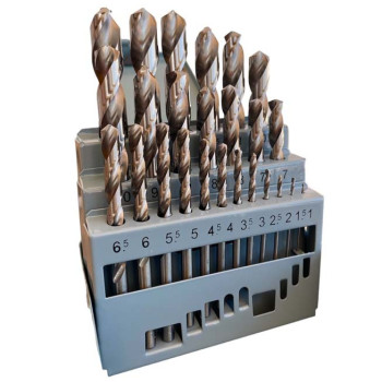 1-13mm Σετ Τρυπάνια Κοβαλτίου σε βήματα 0.5mm HSS-G, 25 τεμάχια