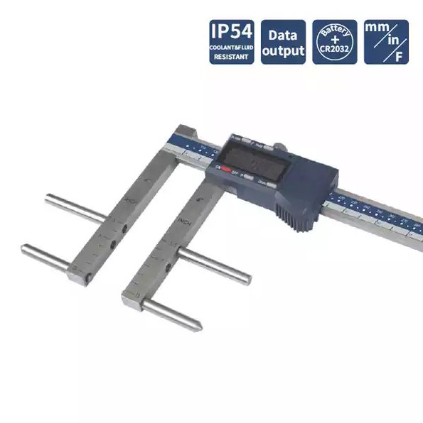 100-500mm/4-20'' x 0.01/0.0005''/1/64'' Παχύμετρο με μακριές σιαγόνες για εσωτερικά και εξωτερικά λούκια