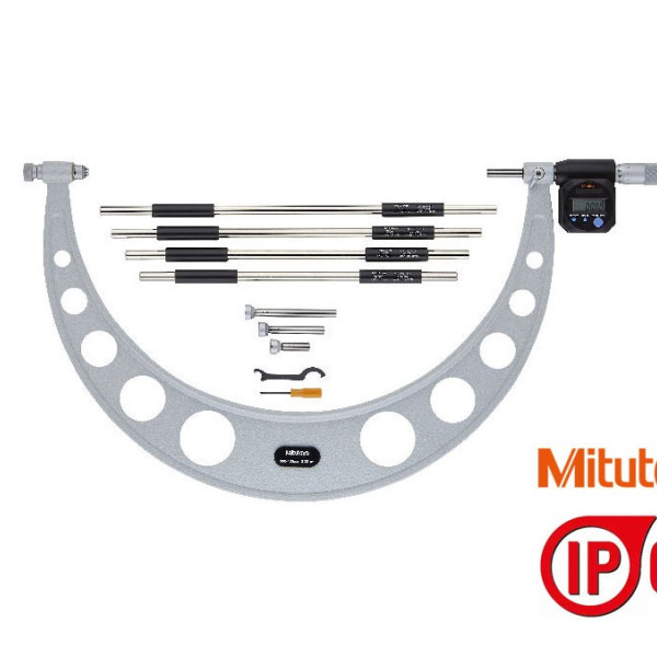 395-263-30 Mitutoyo Digital Tube Micrometer 0-25mm, IP65,Spherical Anvil Flat Spindle